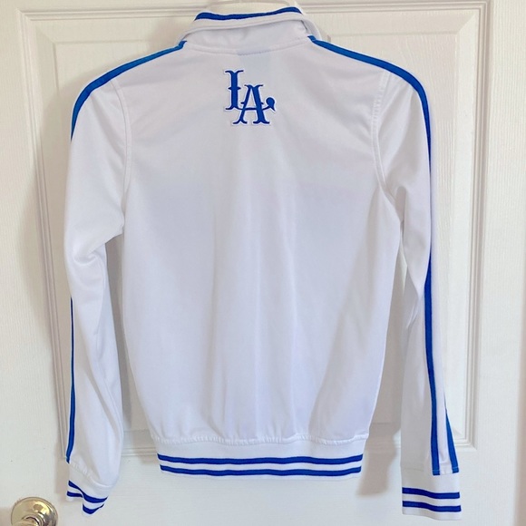 Vision Sports Los Angeles Track Jacket Size S White and Blue - Picture 5 of 6